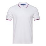 Рубашка поло мужская STAN  триколор  хлопок/полиэстер 185, 04RUS, Белый (10) (40/3XS)