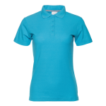 Рубашка поло женская STAN хлопок/полиэстер 185, 104W, Бирюзовый (32) (48/L)