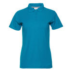 Рубашка поло женская STAN хлопок/полиэстер 185, 104W, Лазурный (40) (42/XS)