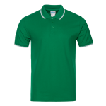 Рубашка поло мужская STAN с окантовкой хлопок/полиэстер 185, 04T, Зелёный (30) (58/4XL)