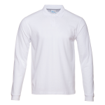 Рубашка поло унисекс STAN длинный рукав хлопок 185, 104LS, Белый (10) (50/L)