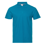 Рубашка поло мужская  STAN хлопок/полиэстер 185, 04, Лазурный (40) (46/S)