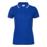 Рубашка поло женская STAN с окантовкой хлопок/полиэстер 185, 04BK, Синий (16) (42/XS)