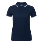 Рубашка поло женская STAN с окантовкой хлопок/полиэстер 185, 04BK, Т-синий (46) (54/XXXL)