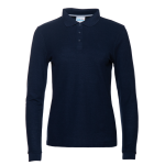 Рубашка поло женская STAN длинный рукав хлопок/полиэстер 185, 04SW, Т-синий (46) (48/L)