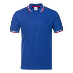 Рубашка поло мужская STAN  триколор  хлопок/полиэстер 185, 04RUS, Синий (16) (48/M)