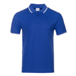 Рубашка поло мужская STAN с окантовкой хлопок/полиэстер 185, 04T, Синий (16) (54/XXL)