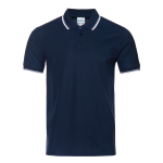 Рубашка поло мужская STAN с окантовкой хлопок/полиэстер 185, 04T, Т-синий (46) (48/M)