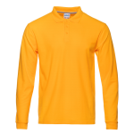 Рубашка поло мужская STAN длинный рукав хлопок/полиэстер 185, 04S, Жёлтый (12) (56/XXXL)