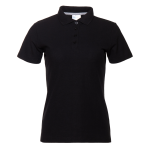 Рубашка поло женская STAN хлопок/полиэстер 185, 04WL, Чёрный (20) (48/L)