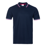 Рубашка поло мужская STAN  триколор  хлопок/полиэстер 185, 04RUS, Т-синий (46) (48/M)