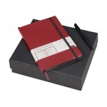 Подарочный набор «Megapolis Soft»: ежедневник А5 , ручка шариковая ежедневник- бордовый/черный