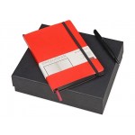 Подарочный набор «Megapolis Soft»: ежедневник А5 , ручка шариковая ежедневник- красный/черный