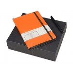 Подарочный набор «Megapolis Soft»: ежедневник А5 , ручка шариковая ежедневник- оранжевый/черный