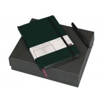Подарочный набор «Megapolis Soft»: ежедневник А5 , ручка шариковая ежедневник- зеленый/черный