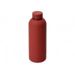 Вакуумная термобутылка с медной изоляцией «Cask», soft-touch, тубус, 500 мл красный