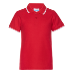 Рубашка поло детская  STAN с окантовкой хлопок/полиэстер 185, 04TJ, Красный (14) (6 лет)