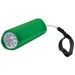 Фонарь треугольный (9 LED), зеленый, 9,7х3 см, металл, лазерная гравировка Зеленый