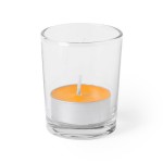 Свеча PERSY ароматизированная (ваниль), 6,3х5см,воск, стекло Оранжевый
