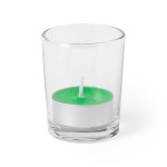 Свеча PERSY ароматизированная (ваниль), 6,3х5см,воск, стекло Зеленый