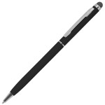 TOUCHWRITER SOFT, ручка шариковая со стилусом для сенсорных экранов, красный/хром, металл/soft-touch Черный
