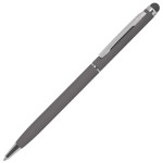 TOUCHWRITER SOFT, ручка шариковая со стилусом для сенсорных экранов, красный/хром, металл/soft-touch Серый