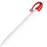 JOCKER, ручка шариковая, белый, пластик Красный