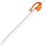 JOCKER, ручка шариковая, белый, пластик Оранжевый