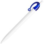 JOCKER, ручка шариковая, белый, пластик Синий