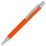 CLASSIC, ручка шариковая, белый/серебристый, металл Оранжевый