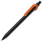 SNAKE, ручка шариковая, бордовый, черный корпус, металл Оранжевый