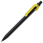 SNAKE, ручка шариковая, бордовый, черный корпус, металл Жёлтый