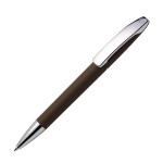 Ручка шариковая VIEW, бежевый, покрытие soft touch, пластик/металл Коричневый