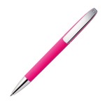 Ручка шариковая VIEW, бежевый, покрытие soft touch, пластик/металл Розовый