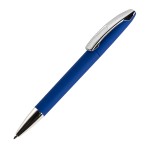 Ручка шариковая VIEW, бежевый, покрытие soft touch, пластик/металл Синий