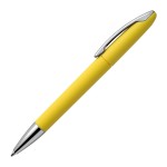 Ручка шариковая VIEW, бежевый, покрытие soft touch, пластик/металл Желтый