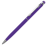 TOUCHWRITER, ручка шариковая со стилусом для сенсорных экранов, белый/хром, металл Фиолетовый