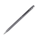 TOUCHWRITER, ручка шариковая со стилусом для сенсорных экранов, белый/хром, металл Серый