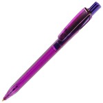 TWIN LX, ручка шариковая, прозрачный голубой, пластик Фиолетовый