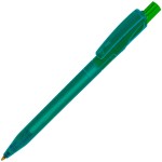 TWIN LX, ручка шариковая, прозрачный голубой, пластик Зеленый