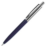 BUSINESS, ручка шариковая, белый/серебристый, металл/пластик Синий