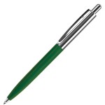 BUSINESS, ручка шариковая, белый/серебристый, металл/пластик Зеленый