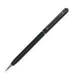 SLIM, ручка шариковая, белый/хром, металл Черный
