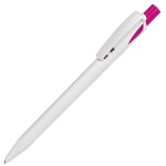 TWIN, ручка шариковая, белый, пластик Розовый
