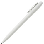 Ручка шариковая BAY, аквамарин, непрозрачный пластик Белый