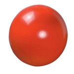 Мяч пляжный надувной, белый, D=40 см (накачан), D=50 см (не накачан), ПВХ Красный