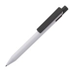 Ручка шариковая Zen, белый/белый, пластик Черный