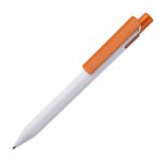 Ручка шариковая Zen, белый/белый, пластик Оранжевый