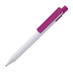 Ручка шариковая Zen, белый/белый, пластик Розовый