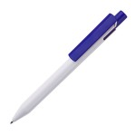 Ручка шариковая Zen, белый/белый, пластик Синий